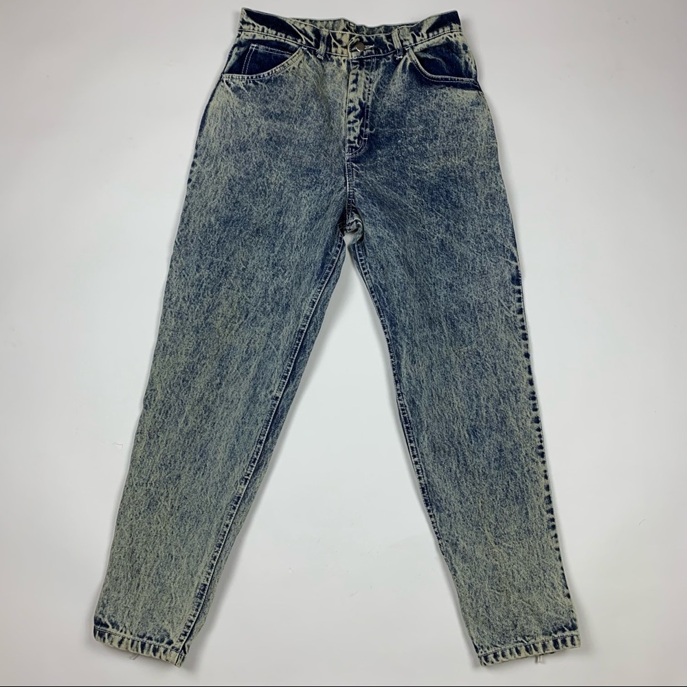 Vintage 90s Acid Wash High Waisted Jean Pant